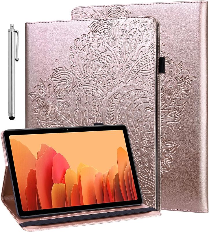 Photo 1 of  Case for Lenovo Tab P11 Plus 2021 /Tab P11 11 inch 2020 (TB-J606F/J606X) with Stylus, Multiple Viewing Angles PU Leather Stand Flip Wallet Cover for Lenovo Tab P11 Case-Brown