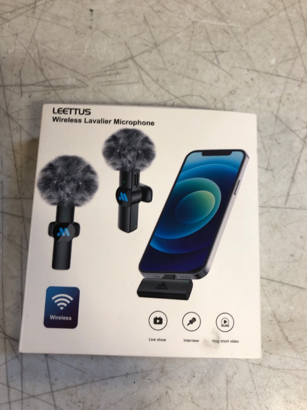 Photo 2 of Leettus Wireless Lavalier Microphone