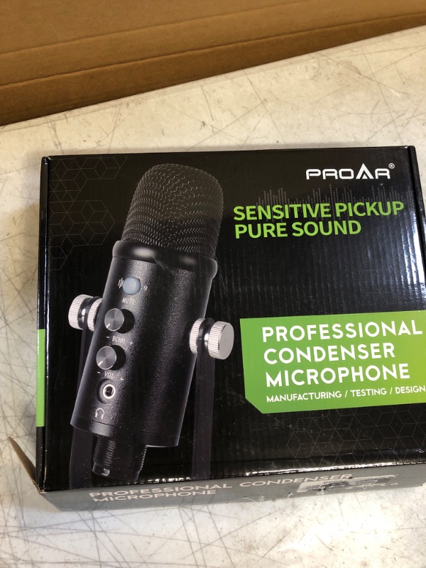 Photo 1 of Sensitive Pickup Pure Sound Mic USB Professional Recording Condenser Microphone