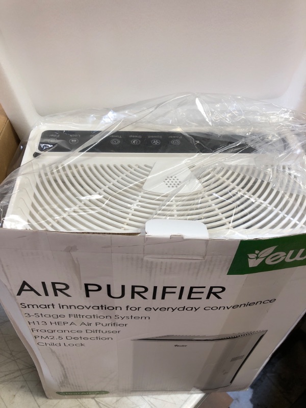 Photo 2 of Air Purifier, Home Air Purifiers For Large Room Up To 1620 sq.ft, VEWIOR H13 True HEPA Air Filter With 5 Timer Settings 3 Fan Speeds, Ultra-Quiet Air Cleaner For Pets Dander Hair Smoke Smell Pollen