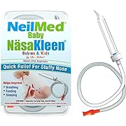 Photo 1 of NeilMed Baby NasaKleen Nasal-Oral Aspirator with 49 Hygiene Filters and a Convenient Storage Travel Case