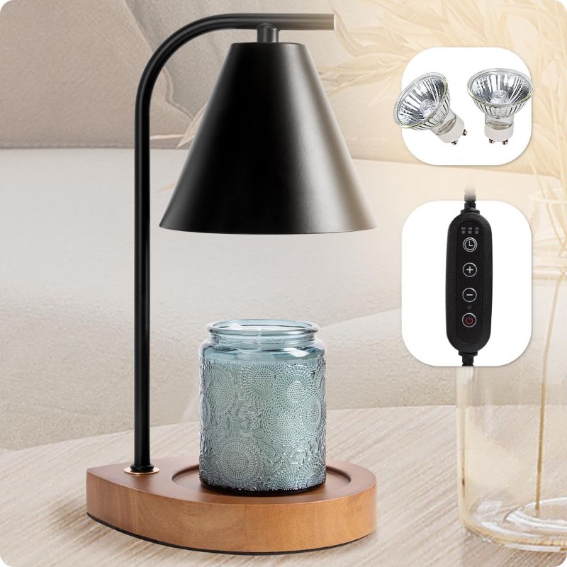 Photo 1 of Aimoptg Candle Warmer Lamp with Retro Wooden Base - Home Decor Wax Melt for Small and Large Jar Candles, Candle Heater Lamp with 2 Bulbs, Dimmer and Timer Function
Brand: Aimoptg