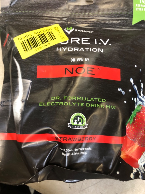 Photo 2 of 
KaraMD Pure I.V. - Professionally Formulated Electrolyte Strawberry Powder Drink Mix – Refreshing & Delicious Hydrating Packets with Vitamins &...
Flavor Name:Strawberry