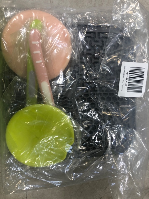 Photo 1 of 5Pcs Pet Food Can Supplies Set,2Pcs Pet Cover Silicone Can Lids,Universal Size,1Pcs Licking Mat with Suction Cups,Slow Feeder,2Pcs Multifuctional Cat Food Spoons for Wet Food,Pet Can Opener.(Gray)