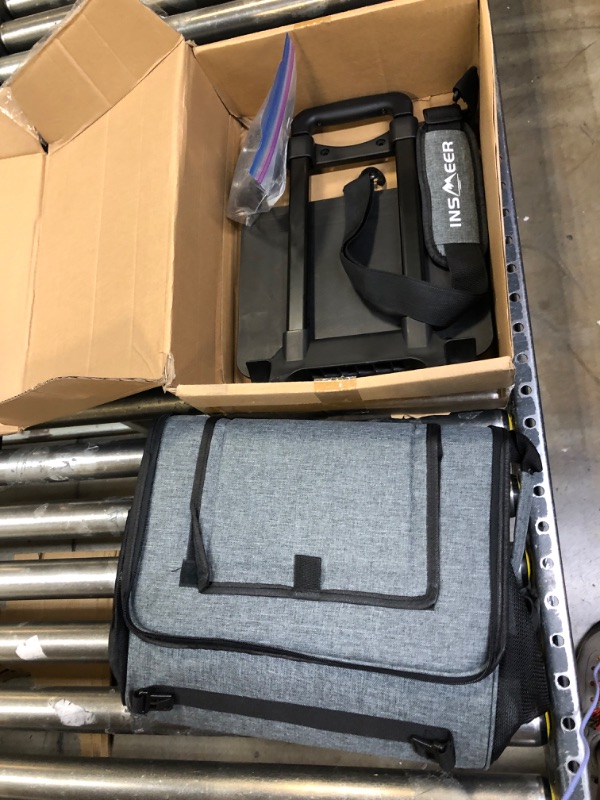 Photo 1 of INSMEER 60 Can/40L Cooler with Wheels, Rolling Coolers on Wheels, Soft Cooler Bags Collapsible/Insulated/Leakproof, Ice Chest with Handle for Beach, Camping, Picnic,Grocery Shopping