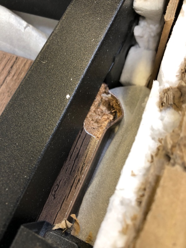 Photo 1 of VECELO L Shaped Computer Corner Desk with CPU Stand/PC Laptop Study Writing Table for Home Office Workstation Wood & Metal, 66 in, Coffee + Black Leg