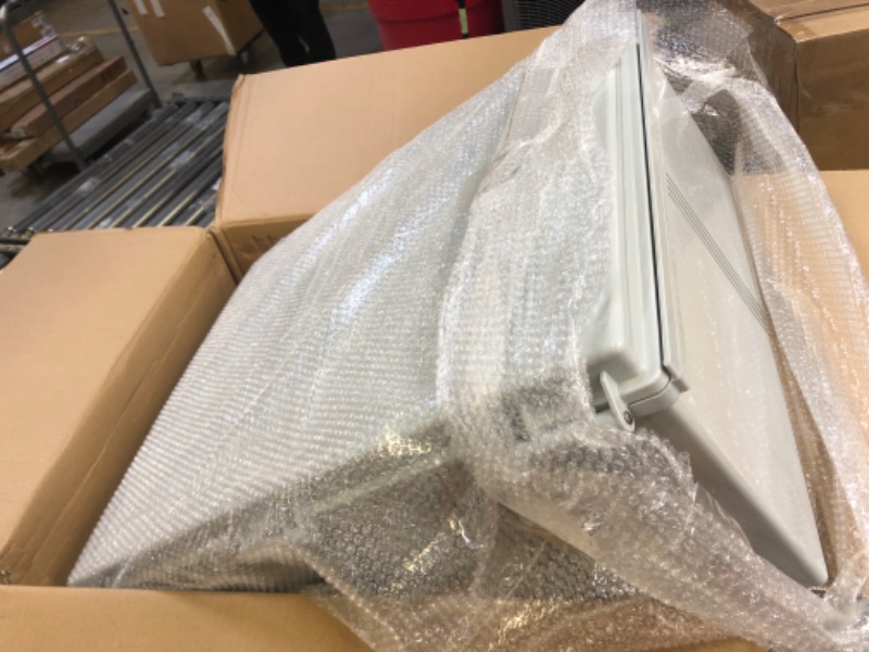 Photo 1 of TICONN Waterproof Electrical Junction Box IP67 ABS Plastic Enclosure with Hinged Cover with Mounting Plate, Wall Brackets, Cable Glands (Off-White, 24.8"x20.9"x9.8") 24.8"x20.9"x9.8" Off-White