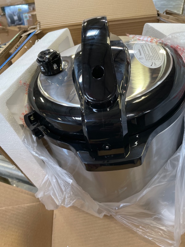 View 2 of Electric Pressure Cooker 9-in-1, 6-qt Multi-Functional Built-in Programs Pressure Pot, 10+ Safety-Features Multicooker, Slow Cooker, Rice Cooker, Steamer, Sauté, Yogurt Maker, Warmer & Sterilizer w/ Measuring Cup & Stainless Steel Rack