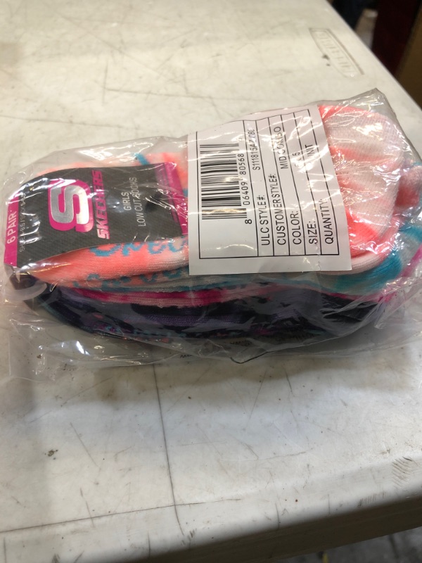 Photo 1 of Girls 7-16 Skechers® 6-pack Low-Cut Tie Dye Socks