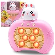 Photo 1 of Easter Fast-Push-Bubble-Game-Animal for Kids & Adults [Light up Puzzle Speed Push Game] [Dinosaur Handheld Fidget Game Toy] Gift for Boys & Girls Age 3-12-Rabbit