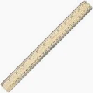 Photo 1 of 5Pack  Westcott 05011 Beveled Edge Wooden Ruler, 12 Inch 