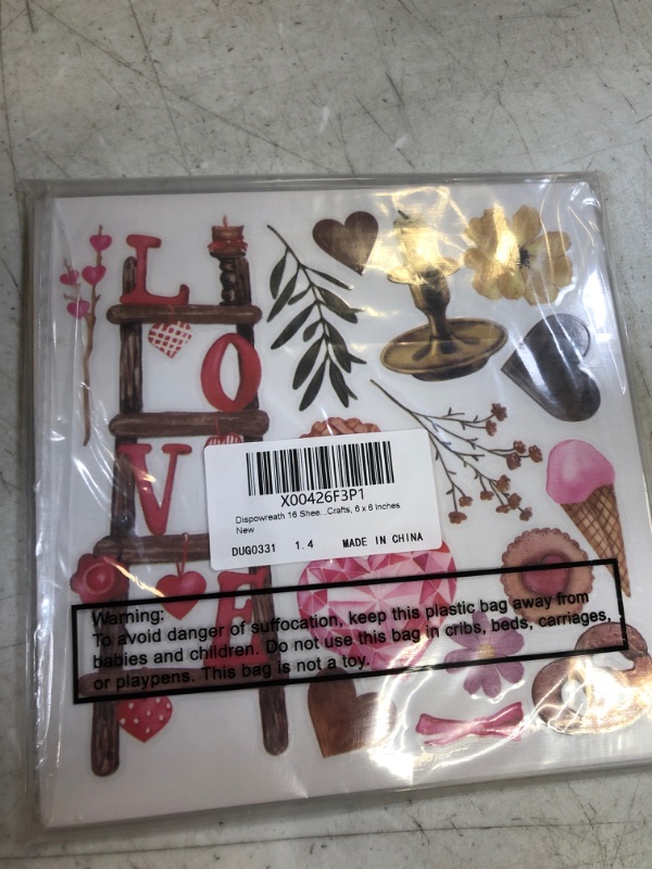 Photo 2 of 16 Sheet Valentine's Day Rub on Transfers for Crafts and Furniture Rustic Valentine Heart Love Sticker Rub on Decals for Scrapbook DIY Wood Fabric Journal Dairy Envelope Crafts, 6 x 6 Inch