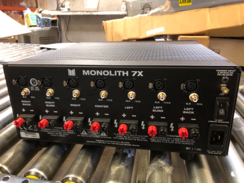 Photo 3 of Monolith 7x200 Watts per Channel Multi-Channel Home Theater Power Amplifier