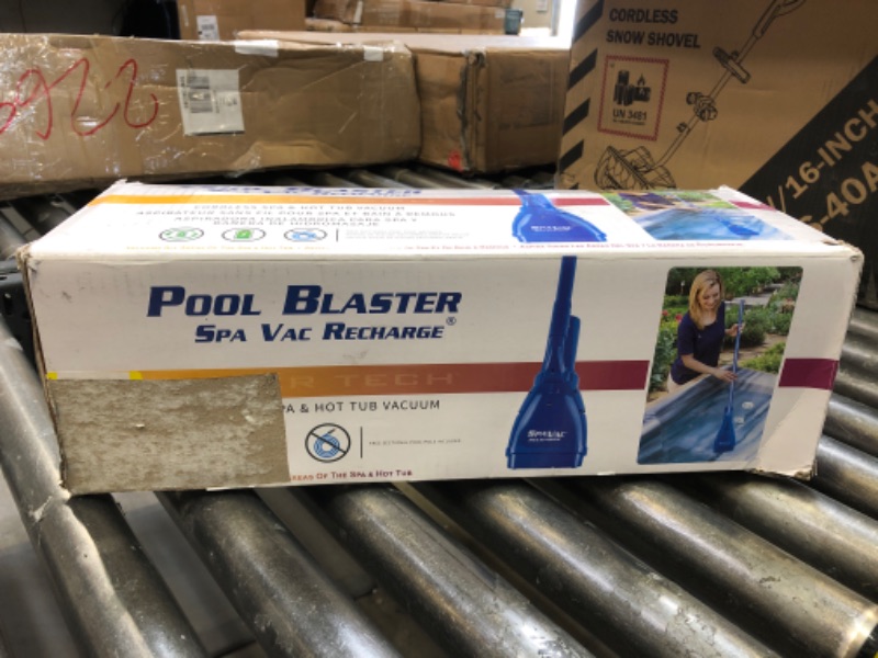 Photo 3 of POOL BLASTER Spa Vac Recharge Cordless Small Pool, Spa & Hot Tub Vacuum Cleaner w/Pole Set, Rechargeable, Handheld, Hoseless, for Inground & Above Ground Pool Steps, by Water Tech