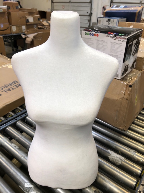 Photo 1 of Mannequin Body Female,Dress Form Mannequin Torso,61-69 inch Height Adjustable Mannequin Stand, Model Display Body Stand with Metal Bracket and Rectangular Base Clothing Forms, White