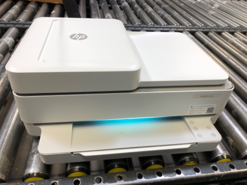 Photo 1 of HP ENVY 6455e Wireless Color All-in-One Printer with 6 Months Free Ink with HP+ (223R1A), white New