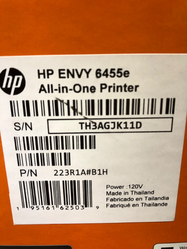 Photo 4 of HP ENVY 6455e Wireless Color All-in-One Printer with 6 Months Free Ink with HP+ (223R1A), white New