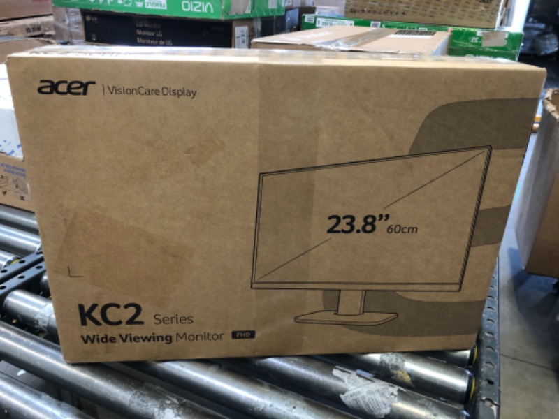 Photo 6 of Acer KC242Y Hbi 23.8" Full HD (1920 x 1080) Zero-Frame Gaming Office Monitor | AMD FreeSync Technology | 100Hz | 1ms (VRB) | Low Blue Light | Tilt | HDMI & VGA Ports 23.8-inch 100Hz