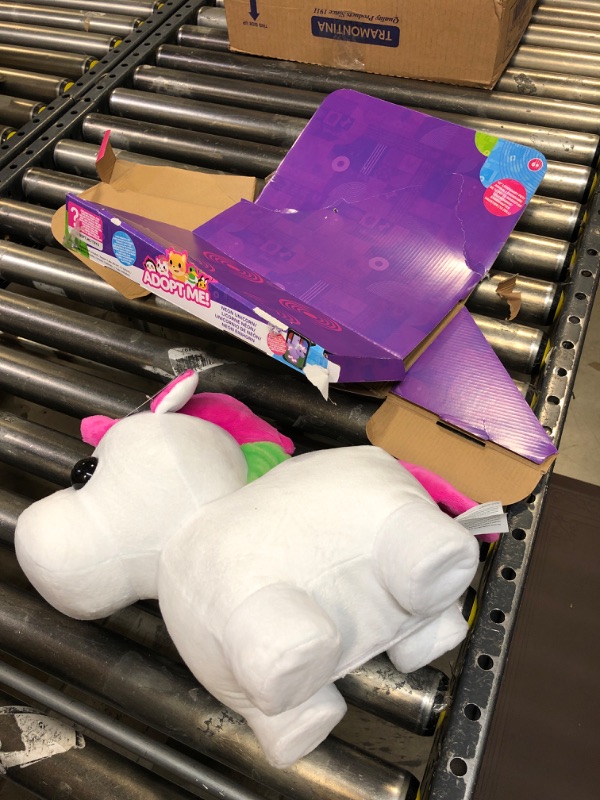 Photo 2 of Adopt Me! Neon Unicorn 12-Inch Light-Up Plush - Soft and Cuddly - Three Light-Up Modes - Directly from The #1 Game, Toys for Kids - Ages 6+