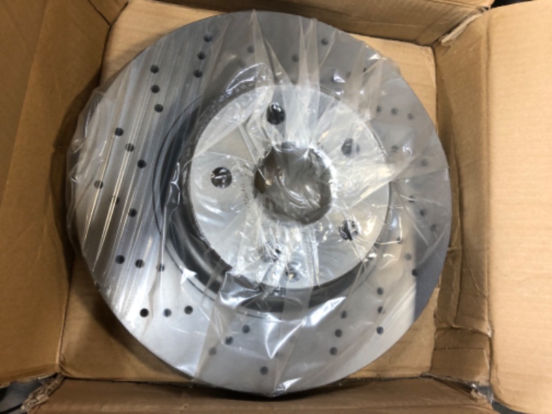 Photo 2 of Brembo 09.A353.11 UV Coated vented drilled Front Brake Rotor MERCEDES-BENZ OE# A2204212512
