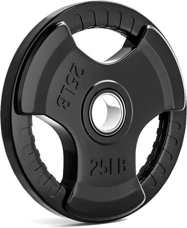 Photo 1 of 2-Inch Rubber Coated Olympic Grip Plate in Pairs or Single for Strength Training