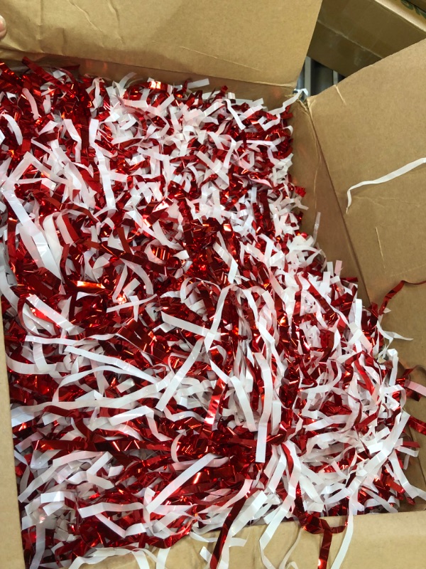 Photo 2 of 24 Pcs Pom Poms Cheerleading Cheerleader Pom Poms Spirited Cheer Pom Poms Cheerleader Pom Poms Baton Handle Metallic Foil Fun Pom Poms for Sports Team Party Dance Cheering (Red, White)