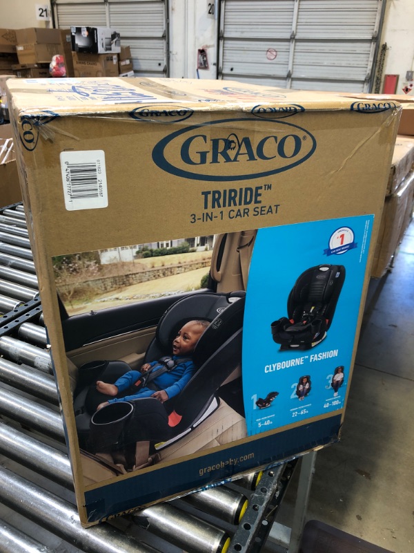 Photo 3 of Graco TriRide 3 in 1 Car Seat | 3 Modes of Use from Rear Facing to Highback Booster Car Seat, Clybourne