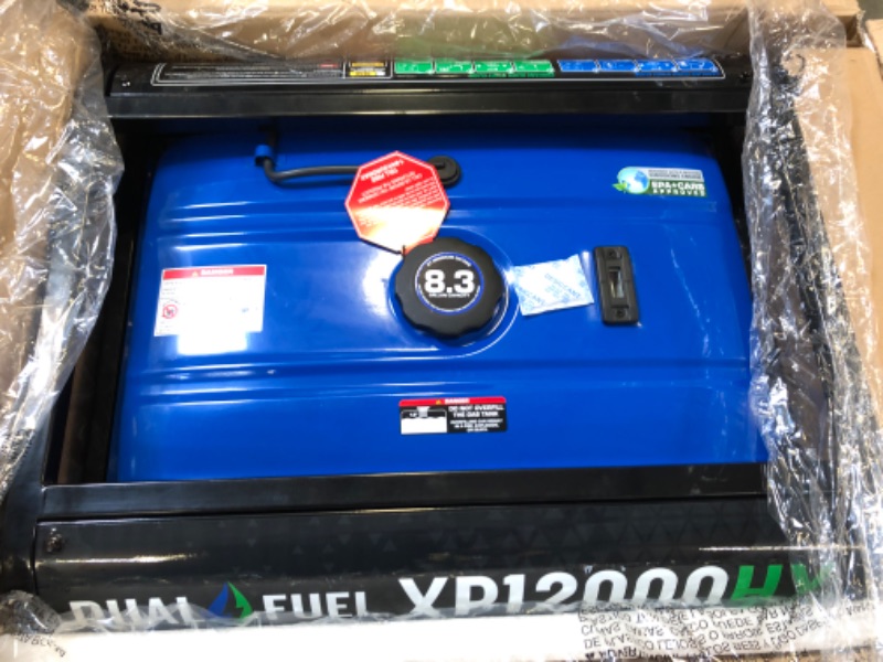 Photo 1 of 12000/9500-Watt Dual Fuel Electric Start Gasoline/Propane Portable Home Power Back Up Generator with CO Alert Shutdown