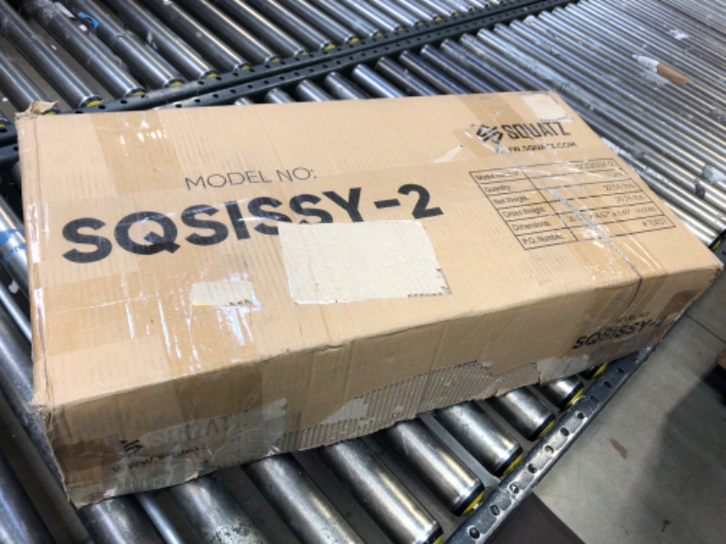 Photo 1 of SQUATZ Sissy Squat Machine - Foldable Squatting Bench for Home Gym Workout Station and Leg Exercise, Designed to Train Abs, Thighs, and Glutes, Multifunctional Equipment for Fitness and Training Orange, Black