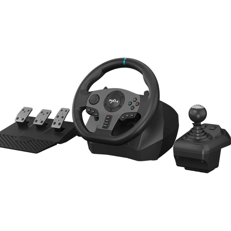 Photo 1 of PXN Steering Wheel Gaming for PC V9 Gaming Steering Wheel 270/900 Degree Racing Wheel with Pedals and Shifter for Xbox One, Xbox Series S/X, PS4, PS3, Switch
