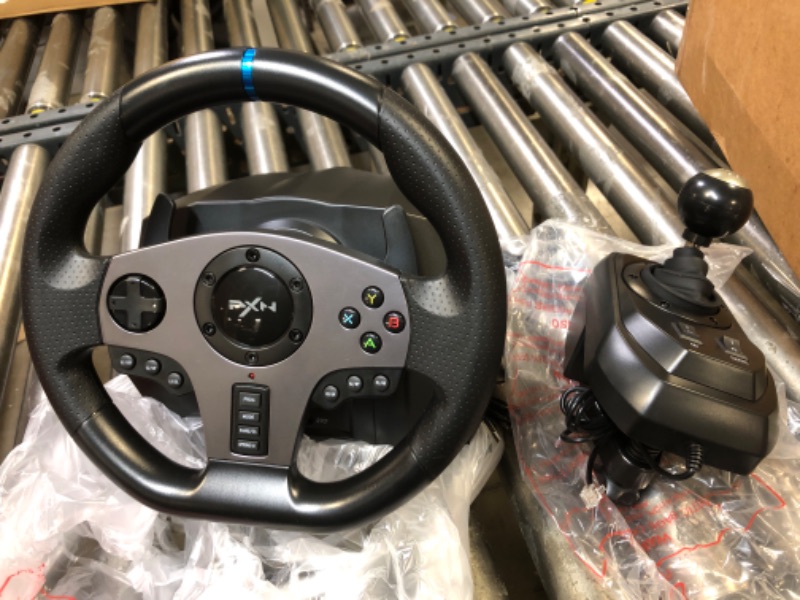 Photo 2 of PXN Steering Wheel Gaming for PC V9 Gaming Steering Wheel 270/900 Degree Racing Wheel with Pedals and Shifter for Xbox One, Xbox Series S/X, PS4, PS3, Switch
