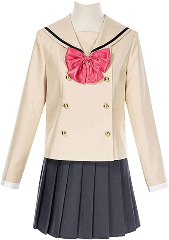 Photo 1 of Anime Bocchi The Rock Cosplay Costume Gotou Hitori School Sailor Uniform Ijichi Nijika Cosplay Outfits For Women Girl -- Size Extra Small
