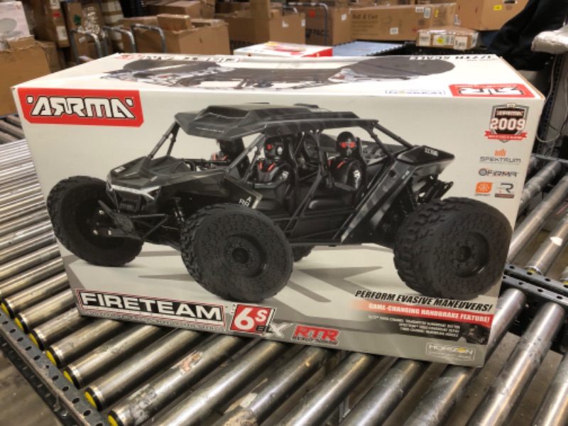 Photo 6 of ARRMA RC Truck 1/7 FIRETEAM 6S 4WD BLX Speed Assault Vehicle RTR (Batteries and Charger Not Included), ARA7618T1, Black
