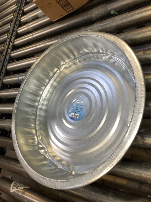 Photo 3 of Funnel King 94480 13 Qt Galvanized Utility Pan, Multicolor