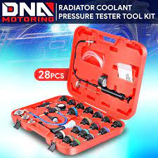 Photo 1 of 28Pcs Radiator Coolant Pressure Tester Vacuum Fill Tool Set w/Red Carrying Case
