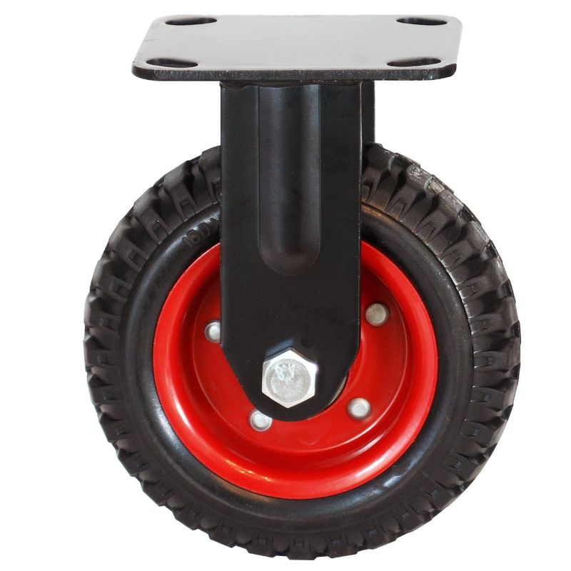 Photo 1 of 2pcs Wheels, Heavy Duty Fixed Plate Casters 