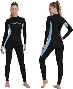 Photo 1 of Yukvra Women Wetsuit Full Body Neoprene Long Sleeve Surfing Suits for Swimming Diving Snorkeling Canoeing