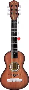 Photo 1 of 23" Acoustic Guitar, Kids 6 String Toy Guitar - Realistic Steel Strings - Beginner Practice First Musical Instrument for Children, Toddlers (Walnut)