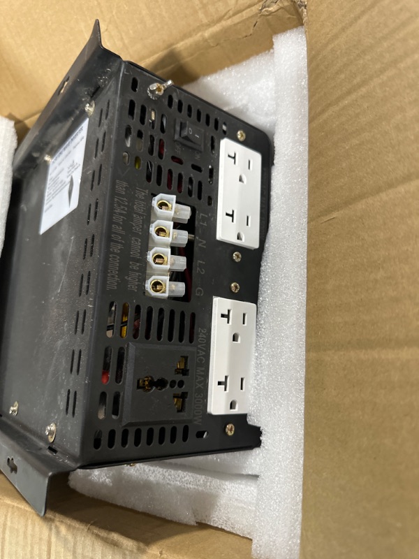 Photo 1 of WZRELB 3000W Split Phase Pure Sine Wave Inverter,48V DC Input to 120V 240V AC, 4 AC Outlets,AC Hardwire Terminal,High Efficiency up to 91.6% Split Phase 3000W 48V