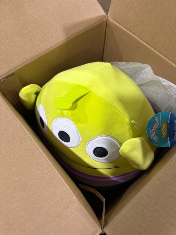 Photo 2 of Squishmallows Pixar 14-Inch Plush - Add Alien to Your Squad, Ultrasoft Stuffed Animal Large Toy, Official Kellytoy