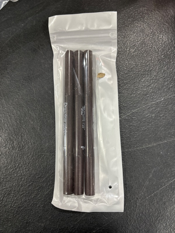 Photo 1 of 3 Classic Eyebrow Pencils,Long Lasting, Waterproof, Double-headed Automatic Rotating Eyebrow Pencil,[3-in-1]Eyebrow Pencil *3;Dark Brown #-0907031 