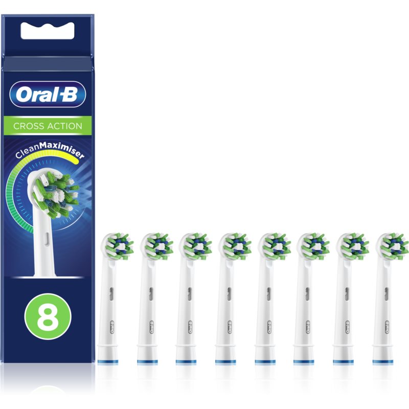 Photo 1 of 
Oral B Cross Action CleanMaximiser Toothbrush Replacement Heads 8 Pc
