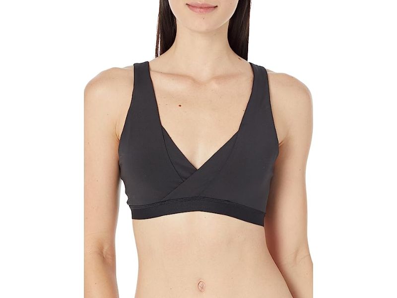 Photo 1 of Adidas Yoga Essentials Studio Light Support Nursing Bra (Black) Women's Bra