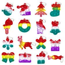 Photo 1 of Anditoy 16 Pack Christmas Mini Fidget Sensory Pop Toys for Kids Boys Girls Toddlers Christmas Stocking Stuffers Gifts Party Favors
