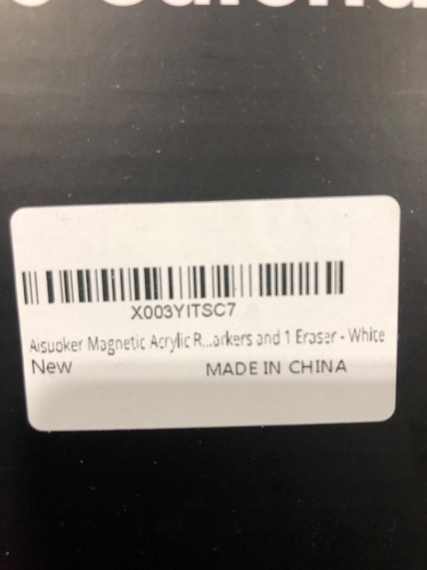 Photo 2 of Aisuoker Acrylic Magnetic Calendar for Fridge, 2 Clear Dry Erase Calendar Boards for Refrigerator, 16 x 12 Inch Reusable Monthly and Weekly Planner Includes 8 Color Markers and 1 Eraser - White