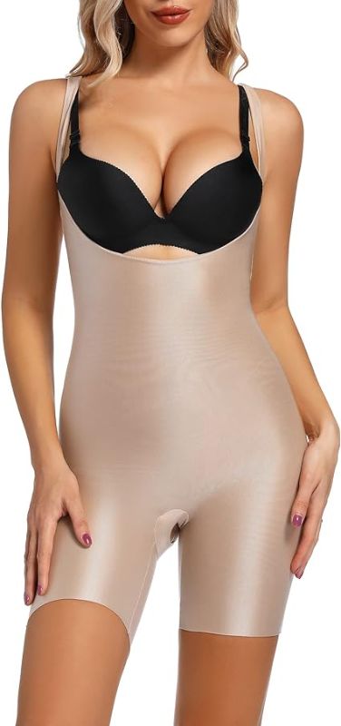 Photo 1 of KKP Thinstincts Shapewear for Women,Power Conceal-Her Open-Bust Mid-Thigh Bodysuit XL (Regular and Plus Sizes) 
