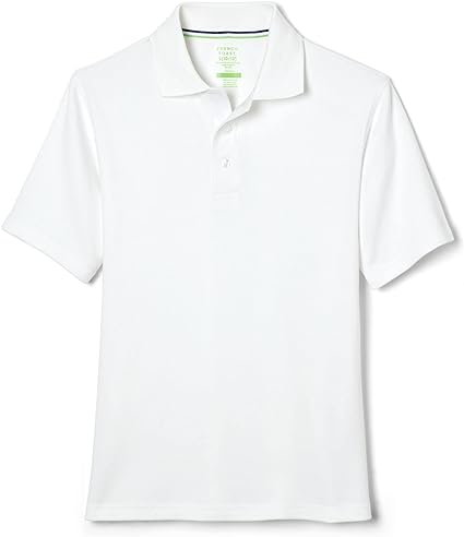 Photo 1 of French Toast Kids' Adaptive Short Sleeve Polo Shirt | Hook and Loop Placket | Flat Seams XS
