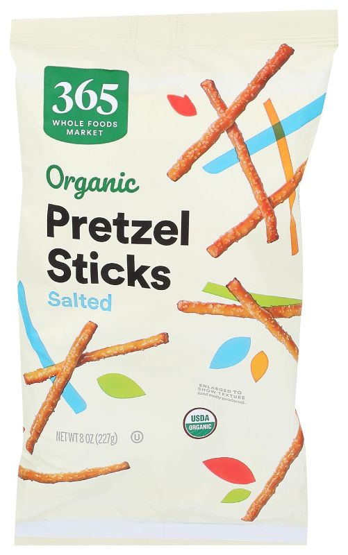 Photo 1 of 365 by Whole Foods Market, Organic Mini Pretzel Sticks, 8 Ounce  3PACK-- EXP 02 07 2024
 