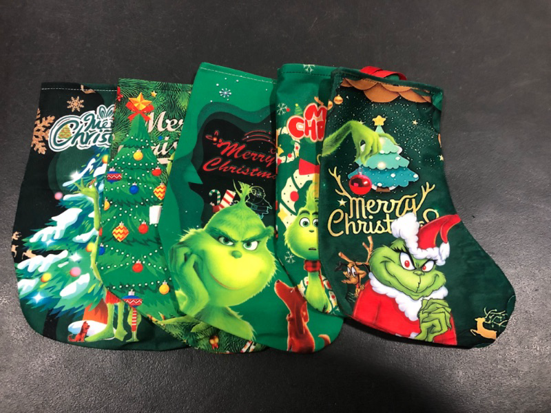 Photo 1 of 5 pc Grinch Stockings