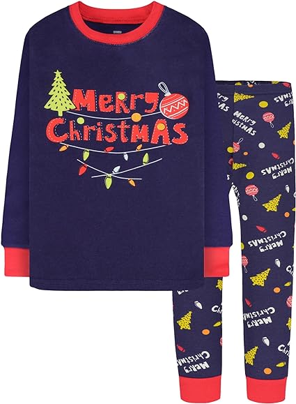 Photo 1 of [Size 2T] KOBERO Boys & Girls Christmas Pajamas 100% Cotton Sleepwear 